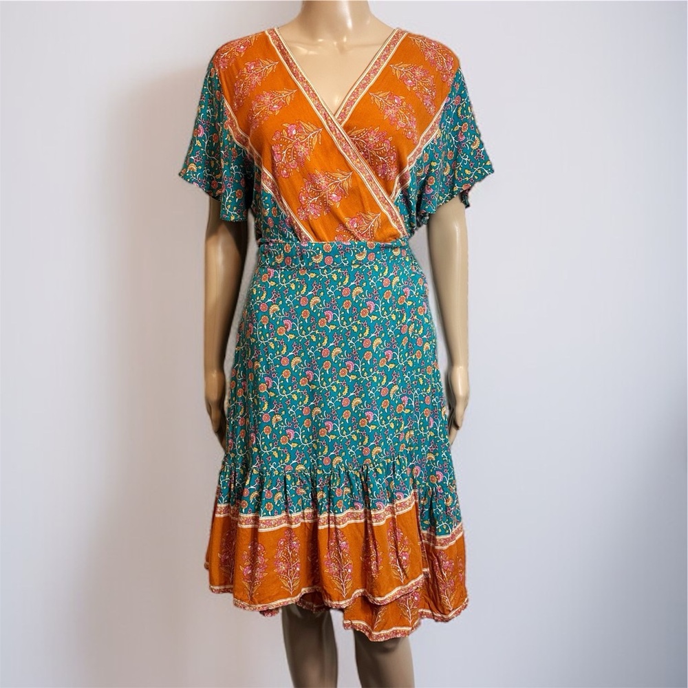 Zesica Bold Bohemian Festival Wrap Dress